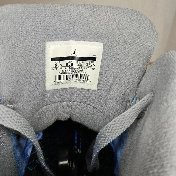 Jordan SC-2011 Vintage Flight Baby Blue White Collectible Sneakers Men's 9.5 - Picture 7 of 16